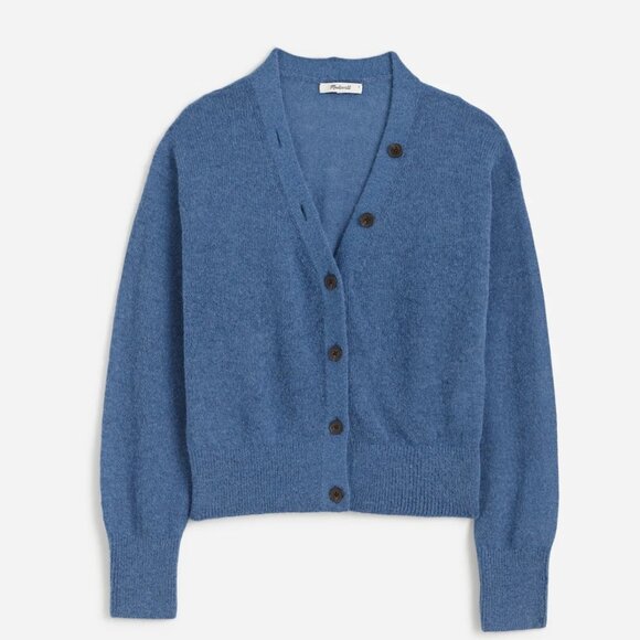 Madewell Alpaca-Blend V-Neck Cardigan Size Small - Picture 4 of 12